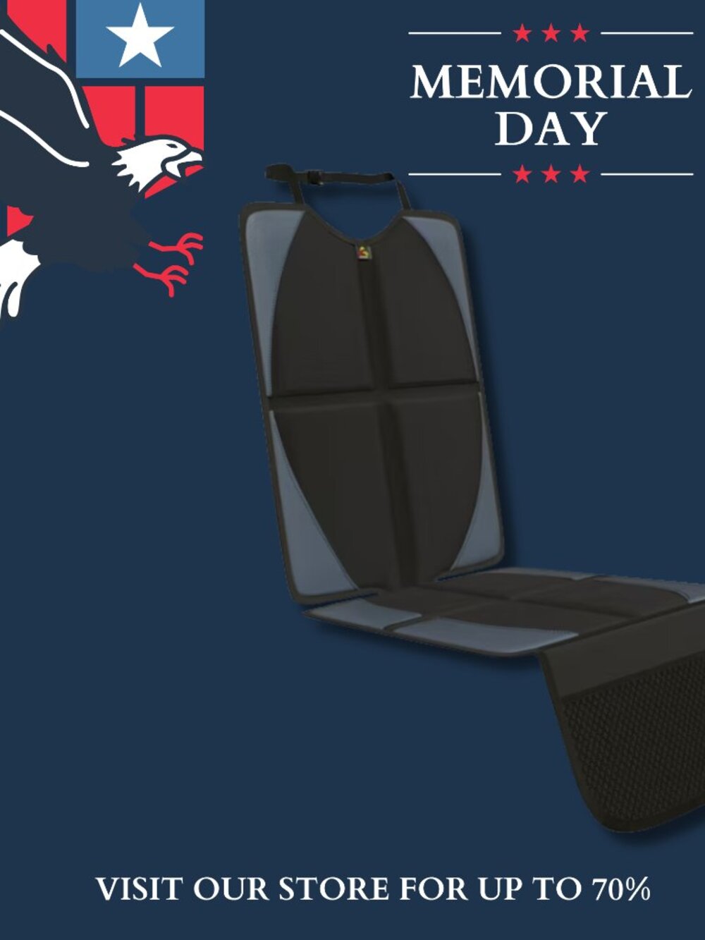 AMAR Car Seat Protector for Child Car Seat - Featuring Thick Padding, Waterproof